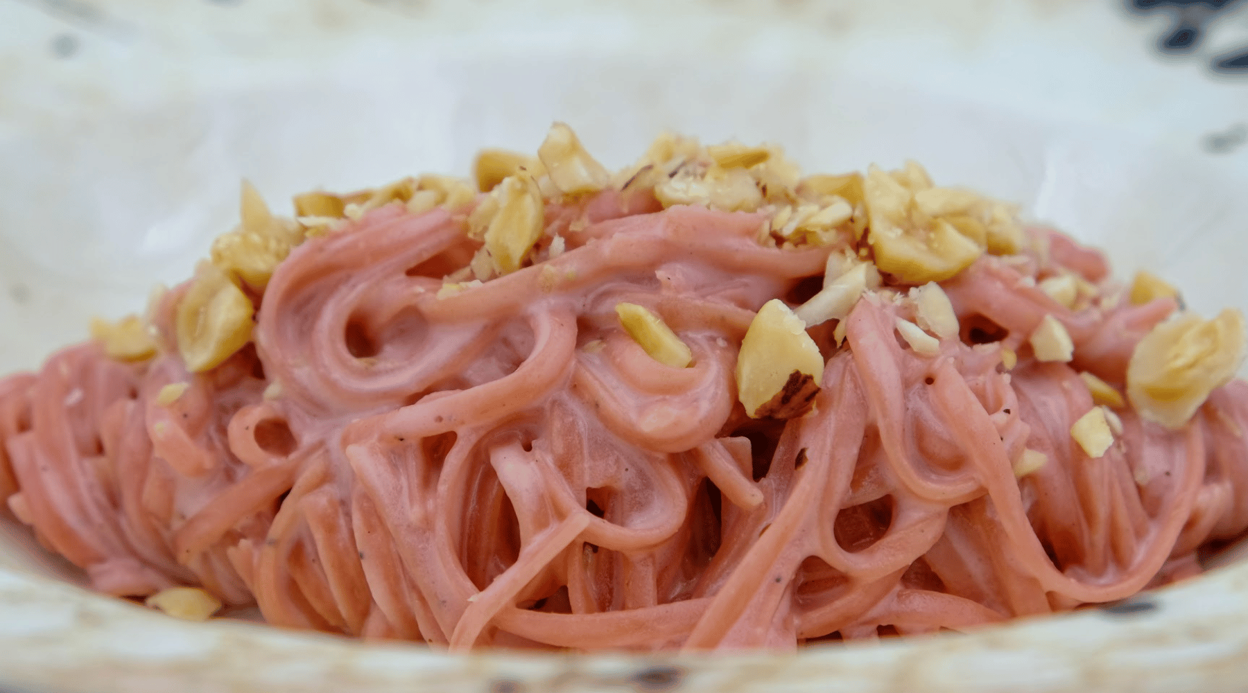 Truffle & Barolo Tagliolini with Parmesan Cream & Hazelnuts